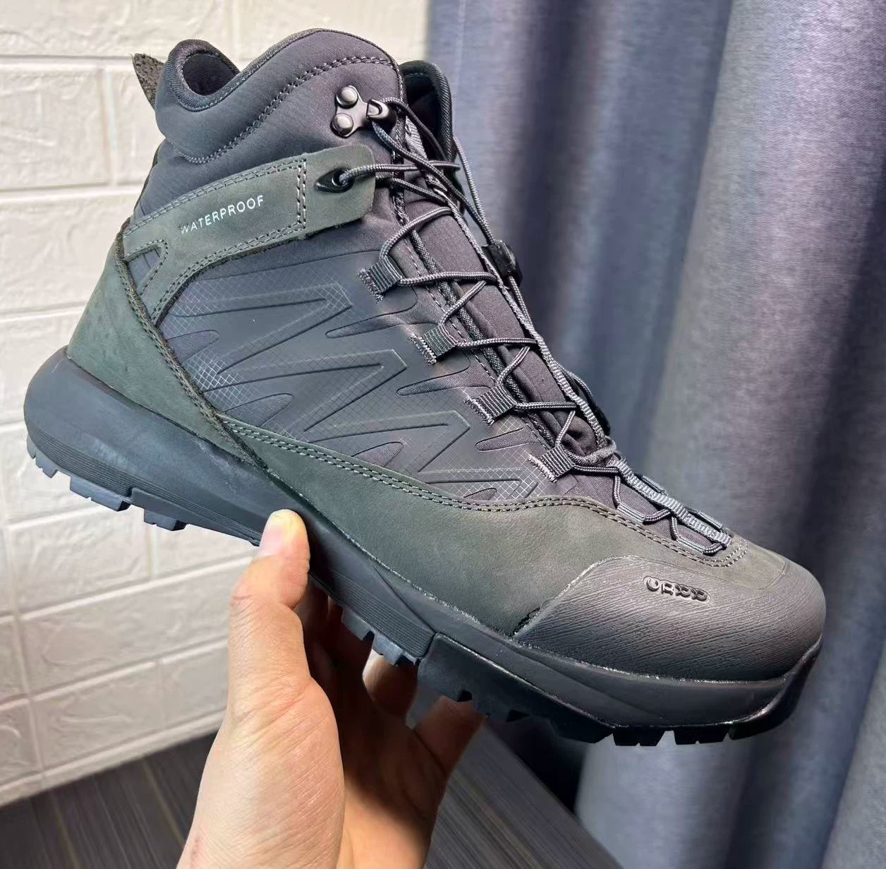 Hunting Outdoor Brands - Tênis de Couro Cano Alto Masculino