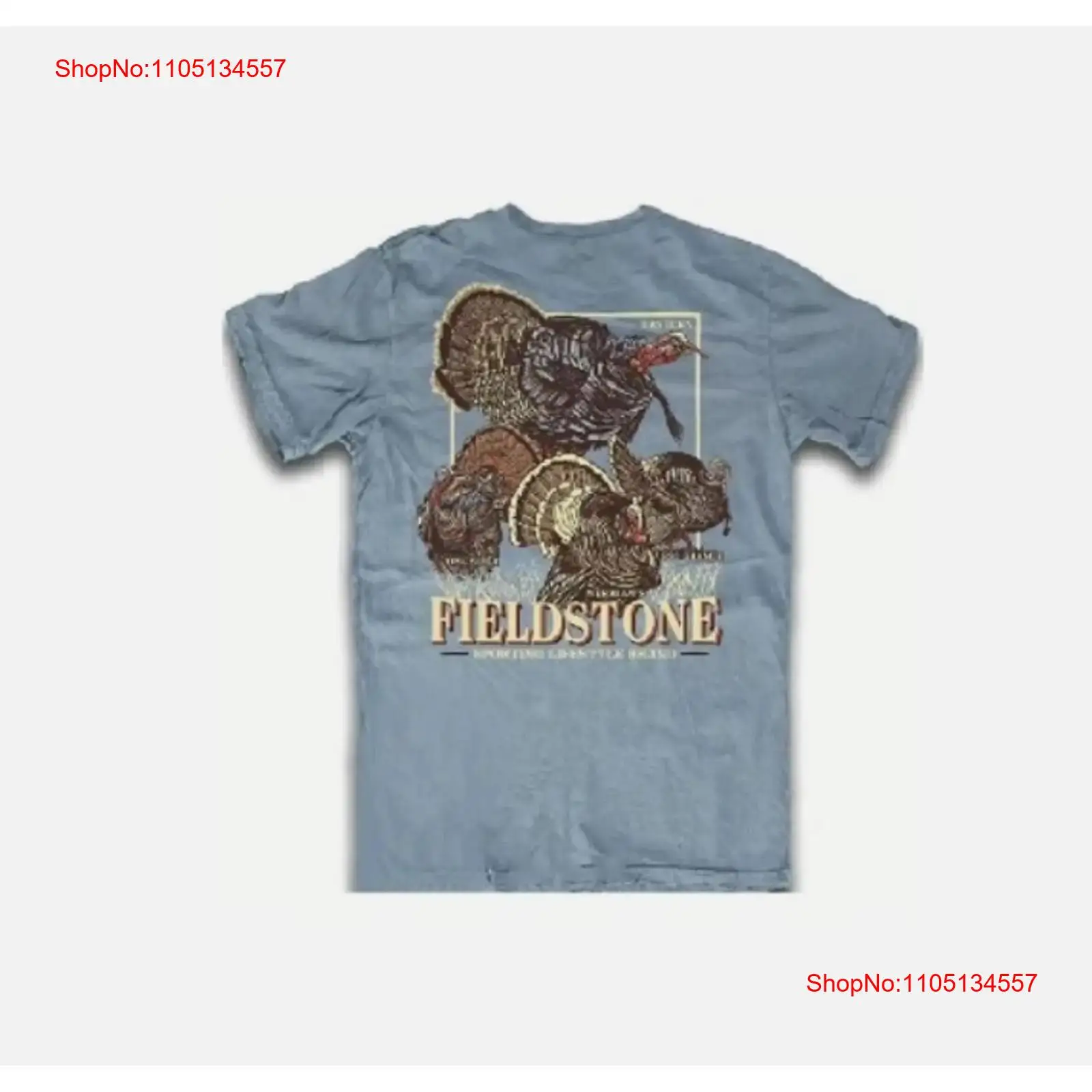 Wildman Hunting & Outdoor - Fieldstone turquia caça t camisa grand