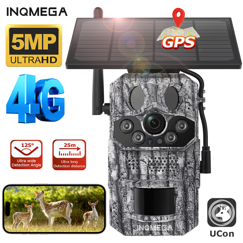 Trail Camera Infrared - Inqmega4g 2k 5mp pir movimento ativado