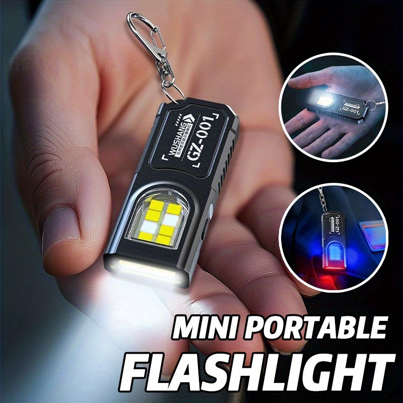 Tactical Flashlight Rechargeable - Lanterna Mini COB LED Poderosa com