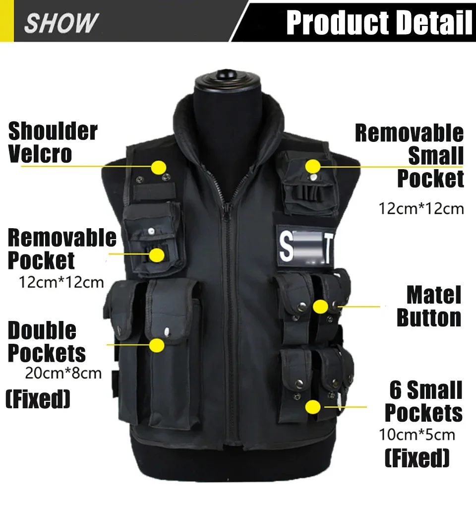 Outdoor Hunting Coat - Multi Pockets Tactical Hunting Vest, Colete