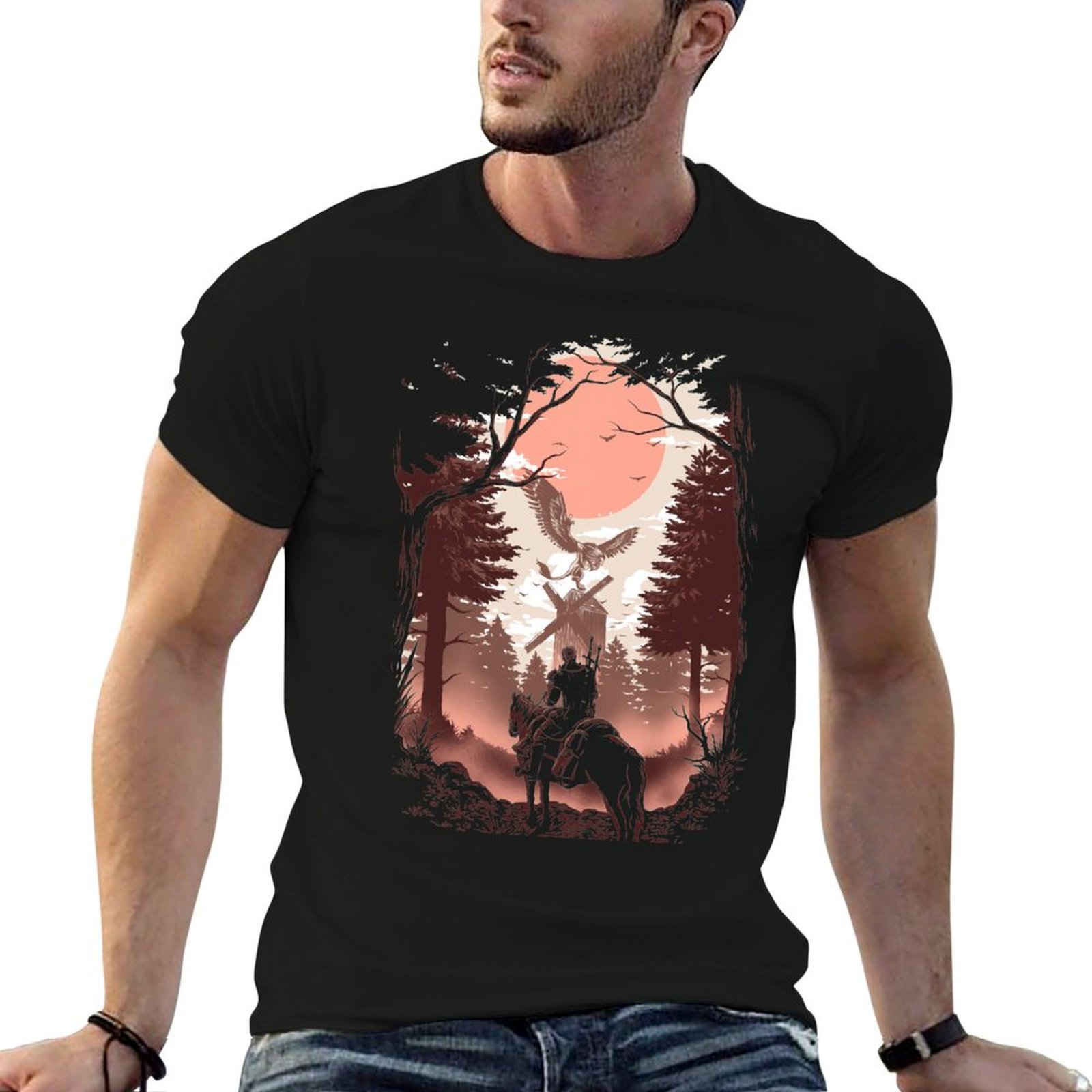 Wildman Hunting & Outdoor - Camiseta The Wild Hunt para Trabalho