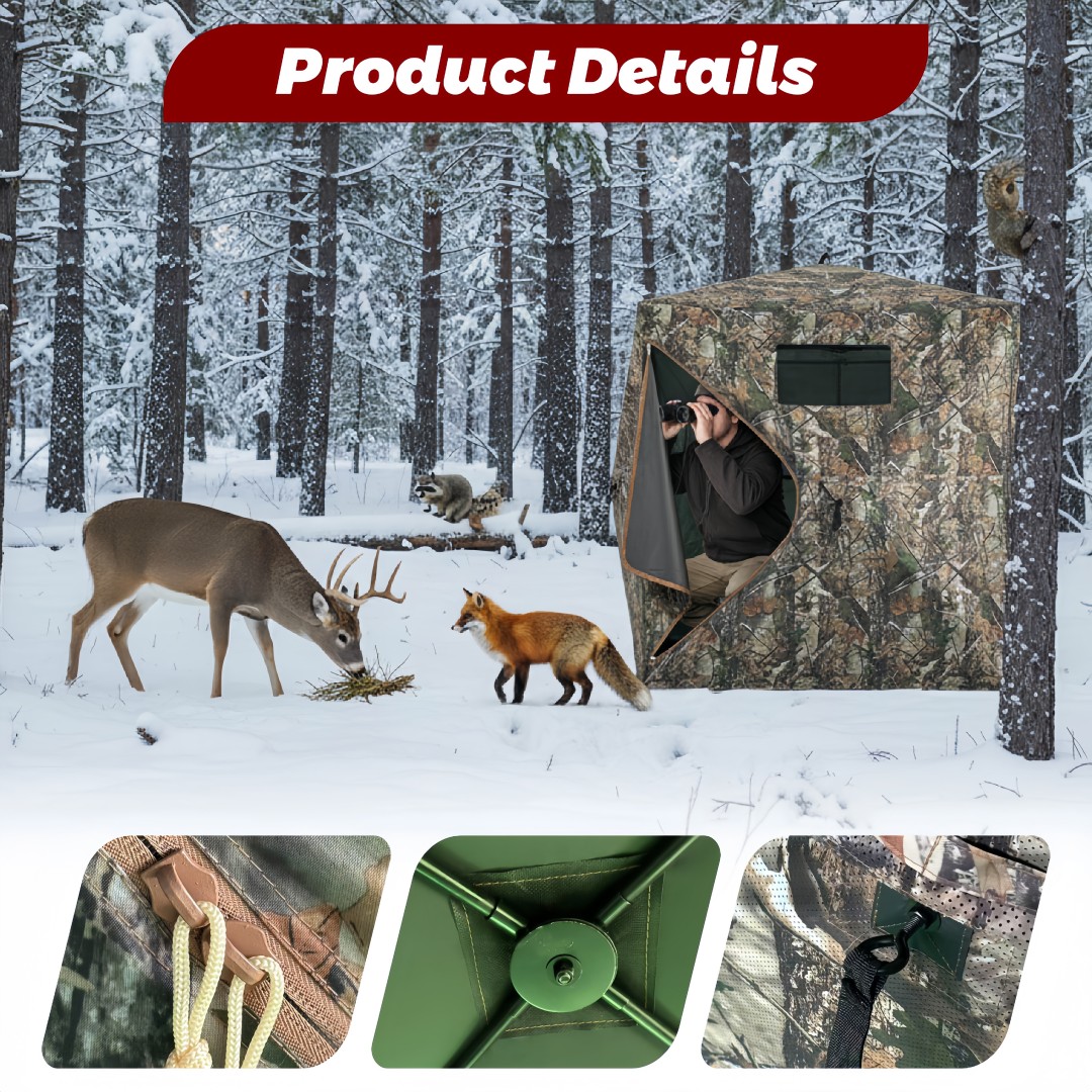 Outdoor Hunting Blinds - Abrigo de Caça Camuflado Pop-Up de