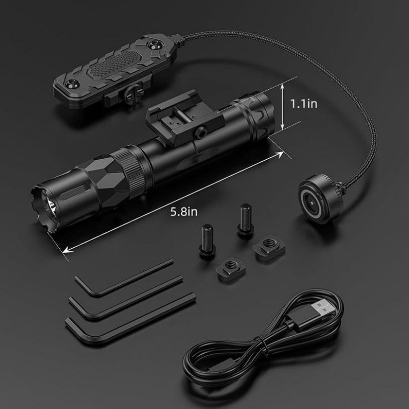 Lanterna Tática Richfire 2500L - Tactical Flashlight Rechargeable avaliação e preço