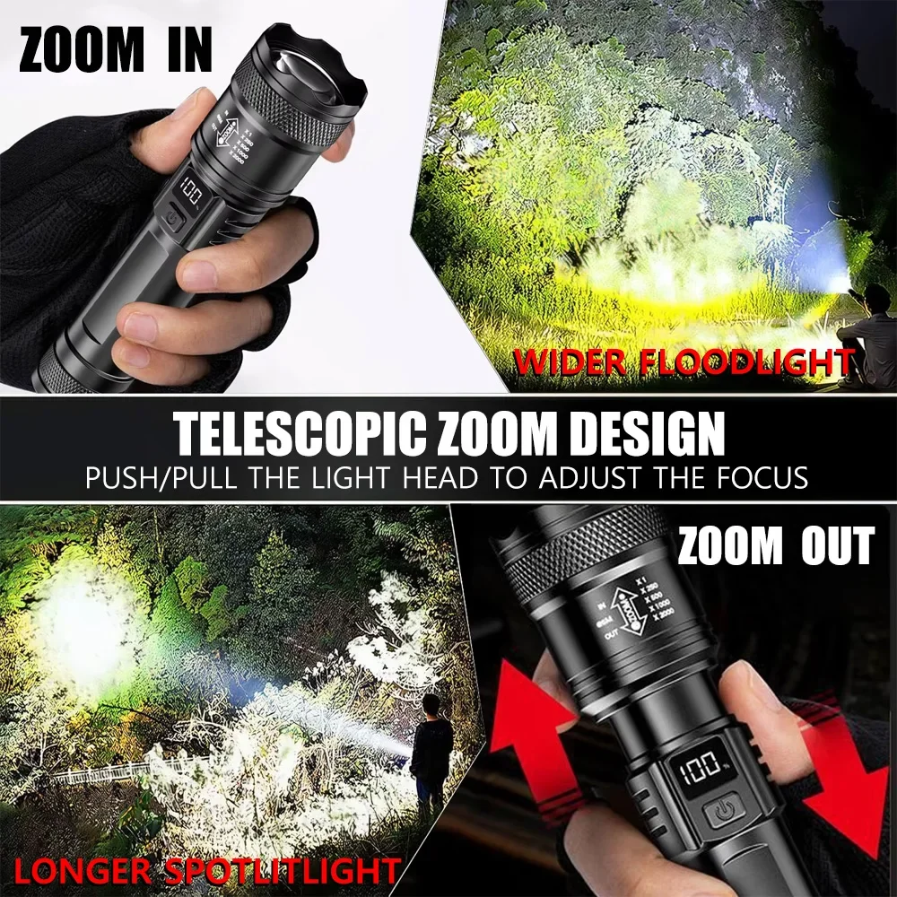 Lanterna Super Brilhante de 10 - Tactical Flashlight Rechargeable avaliação e preço