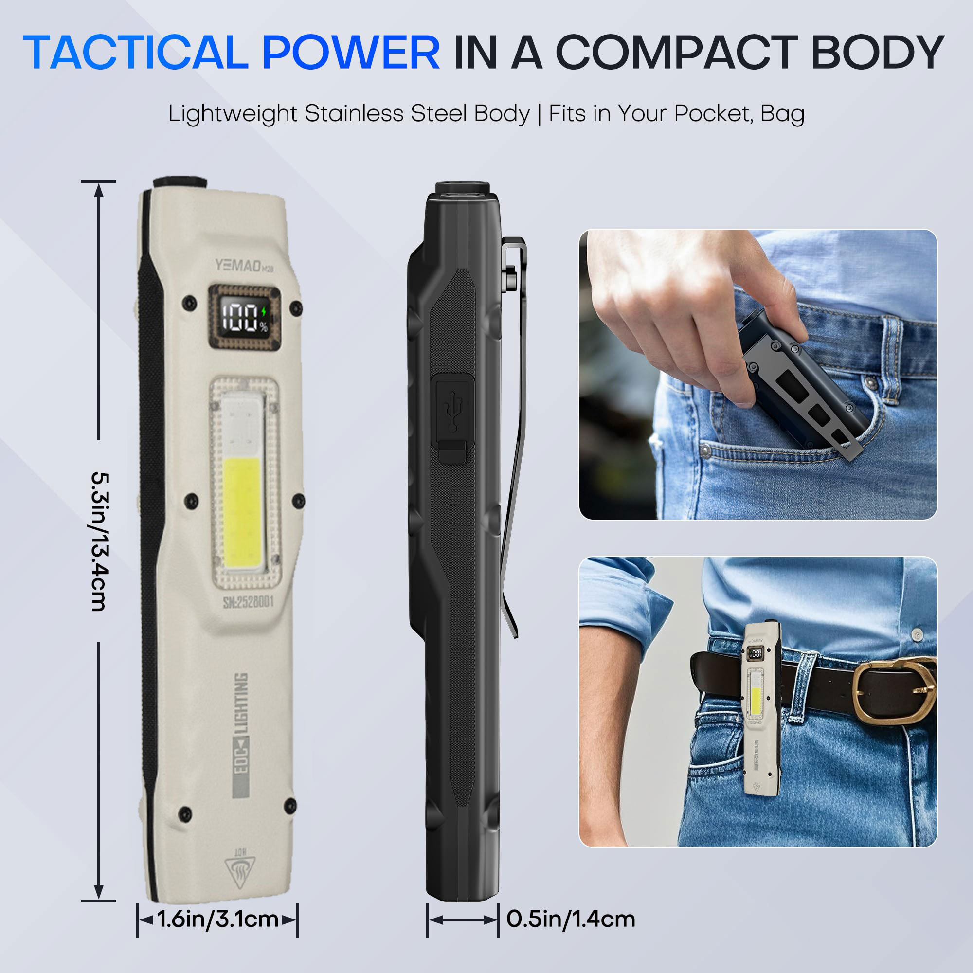 880LM portátil YEMAO M28 Ultra - Tactical Flashlight Rechargeable avaliação e preço