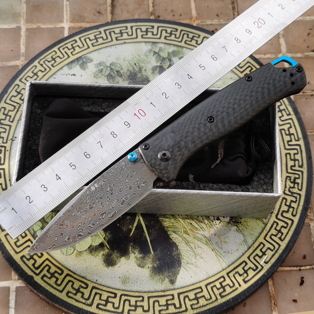 Aço laminado damasco 535 titân - Best Hunting Outdoor Knife avaliação e preço