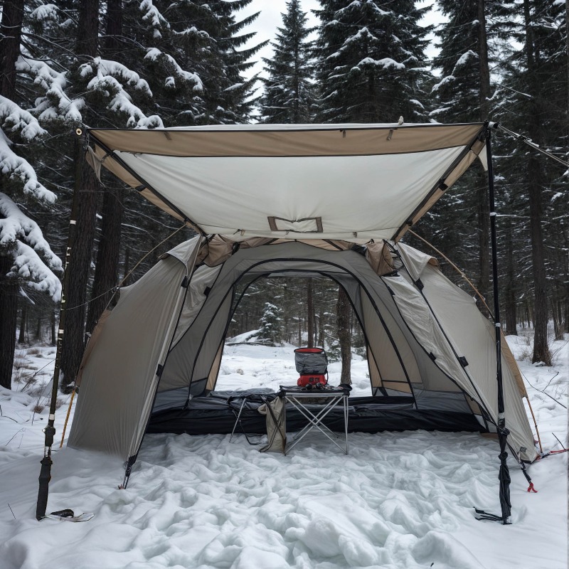 Barraca quente à prova de fogo - Outdoor Hunting Tent avaliação e preço