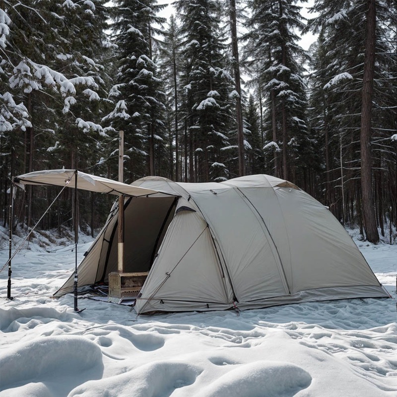 Barraca quente à prova de fogo - Outdoor Hunting Tent avaliação e preço