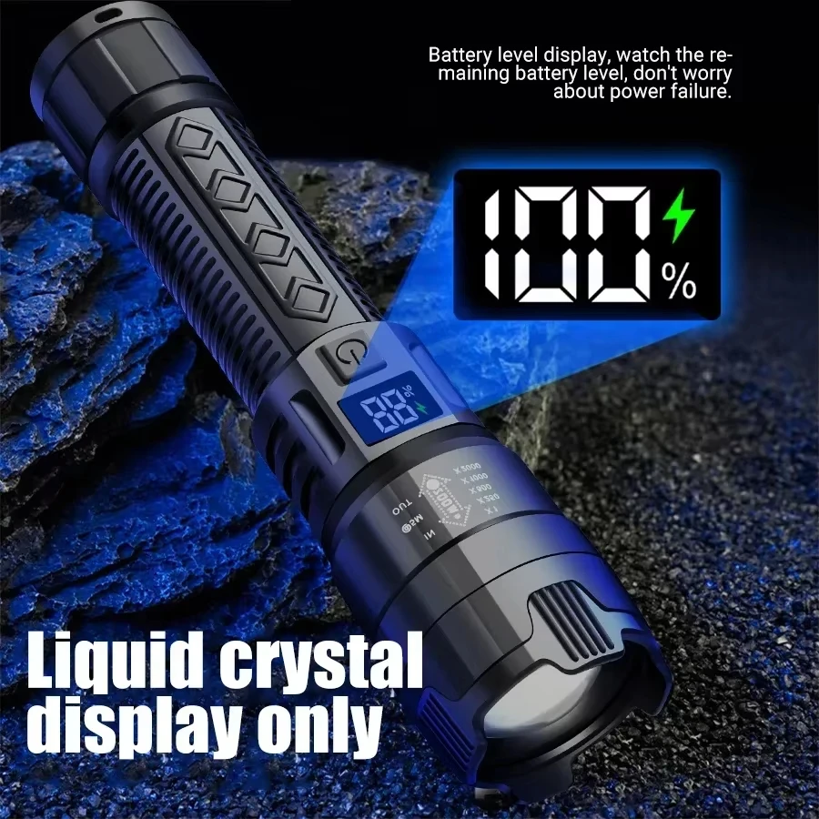 Lanterna tática led 2000lm, re - Tactical Flashlight Rechargeable avaliação e preço