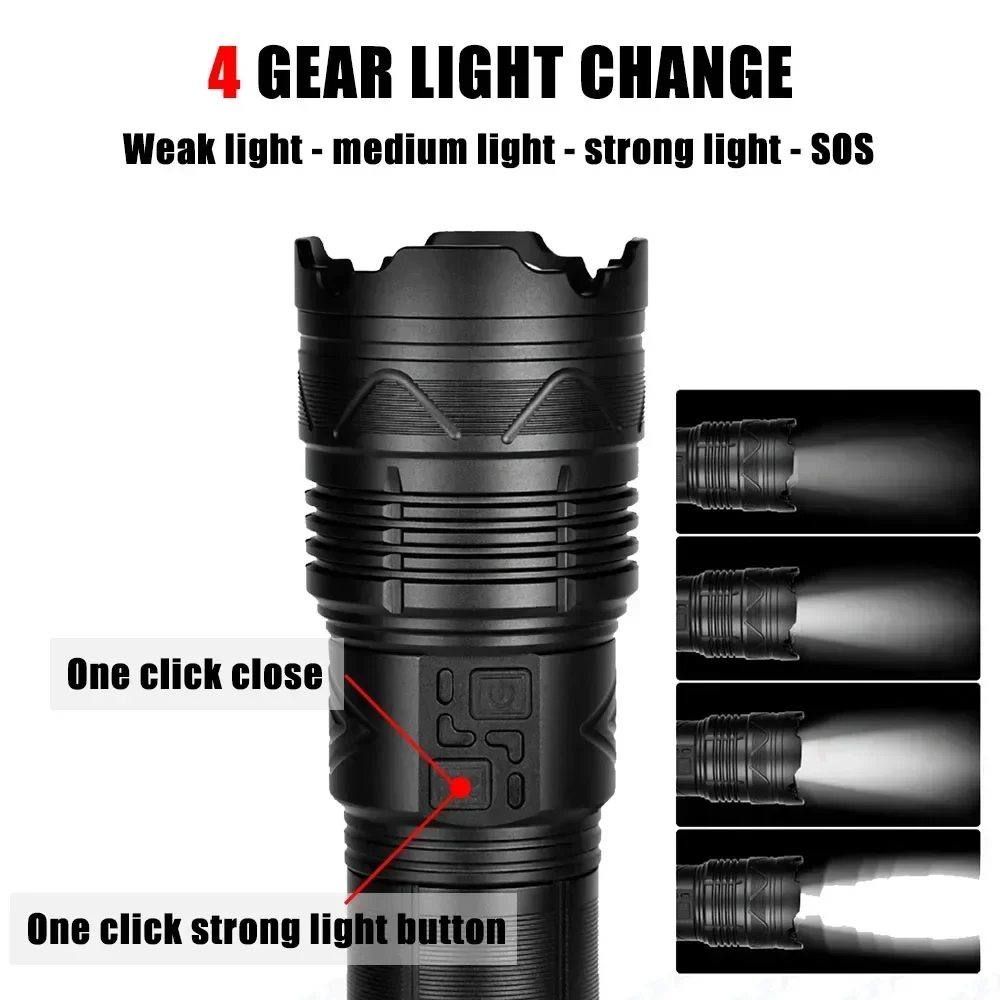 Lanterna LED Super Brilhante 9 - Tactical Flashlight Rechargeable avaliação e preço