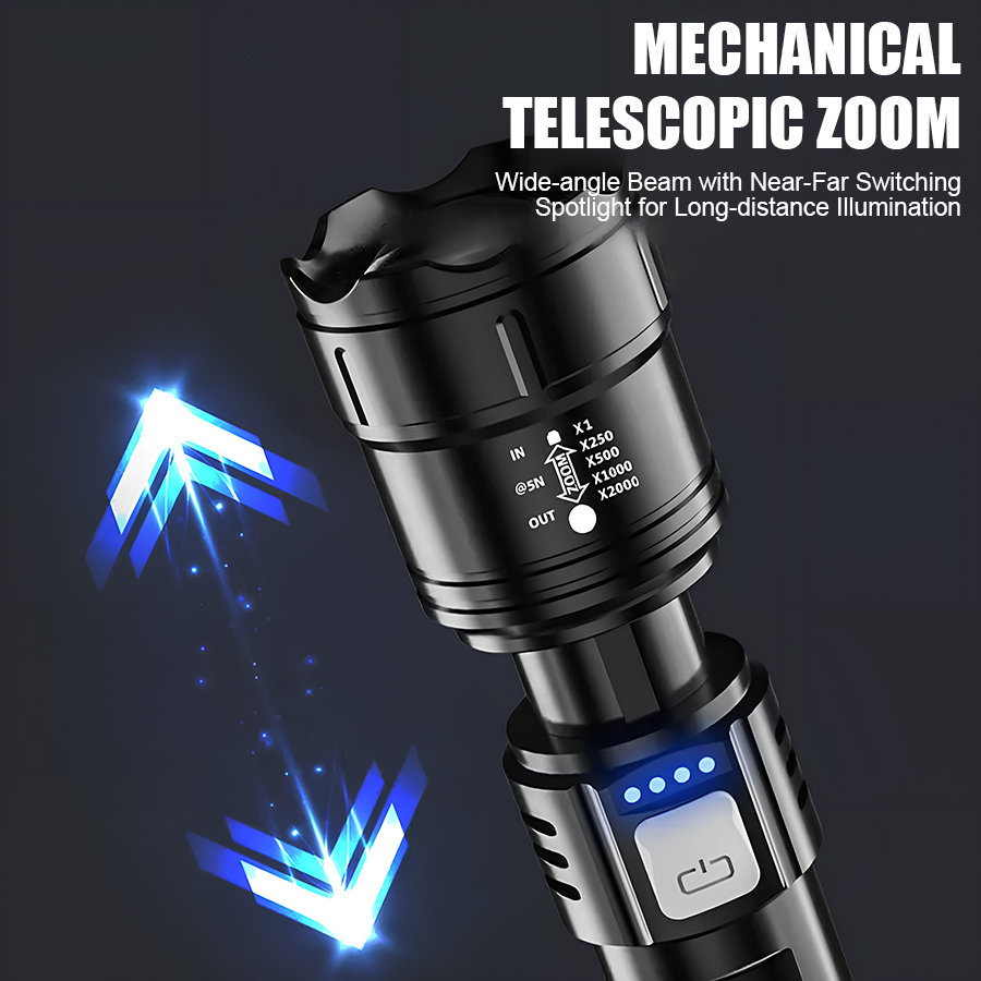 Lanterna LED P50 de Alta Potên - Tactical Flashlight Rechargeable avaliação e preço