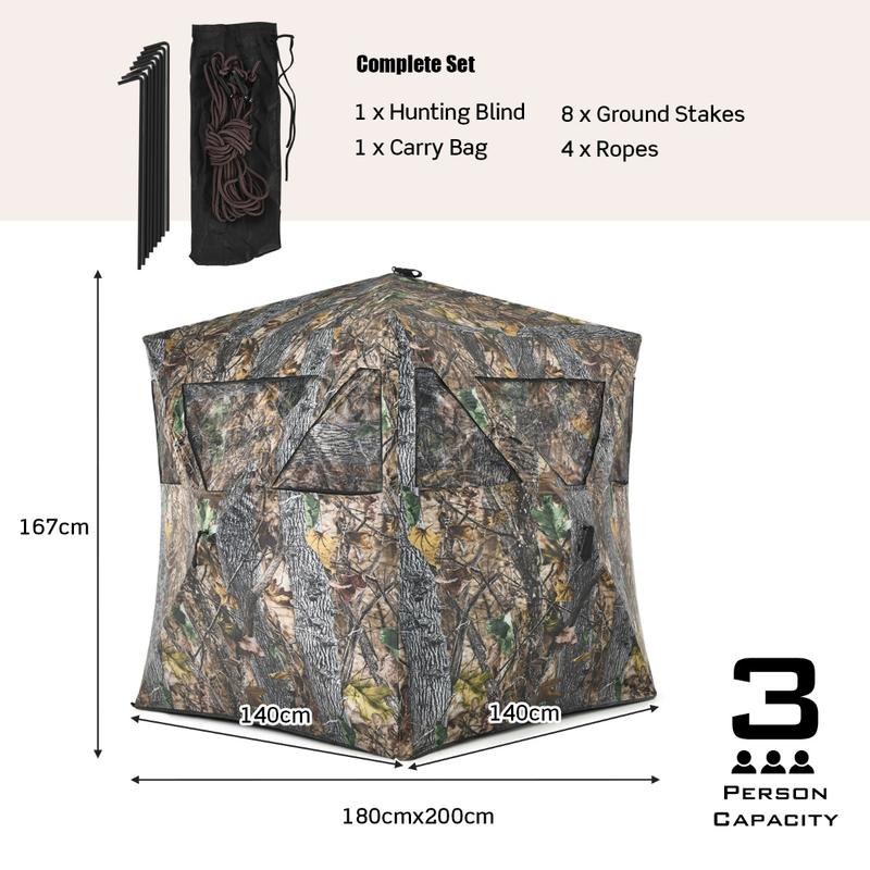 Abrigo de Caça Portátil com Es - Outdoor Hunting Blinds avaliação e preço