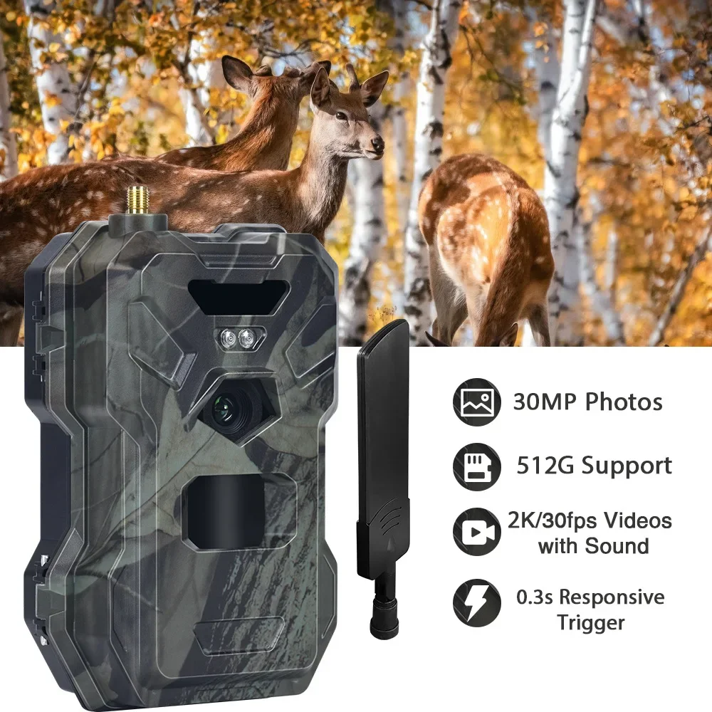 HC-880Pro 4g 30mp hd 2k visão  - Outdoor Hunting Camera Wireless avaliação e preço