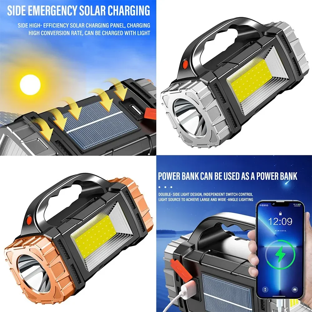 Nova Lanterna LED Solar Recarr - Tactical Flashlight Rechargeable avaliação e preço