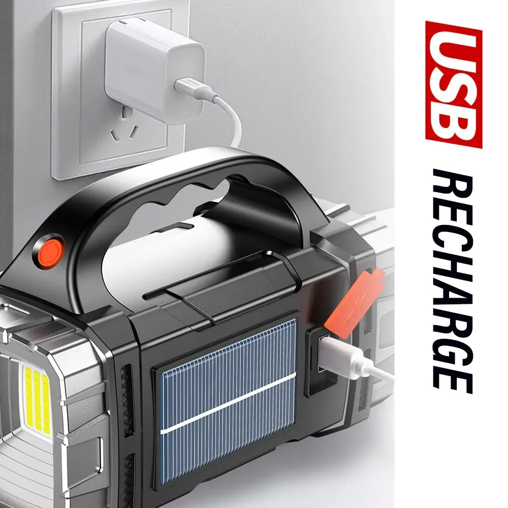 Nova Lanterna LED Solar Recarr - Tactical Flashlight Rechargeable avaliação e preço