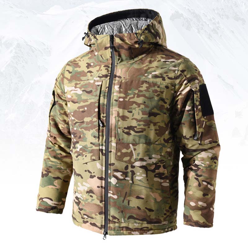 Homens aquecimento parkas jaqu - Outdoor Hunting Coat avaliação e preço