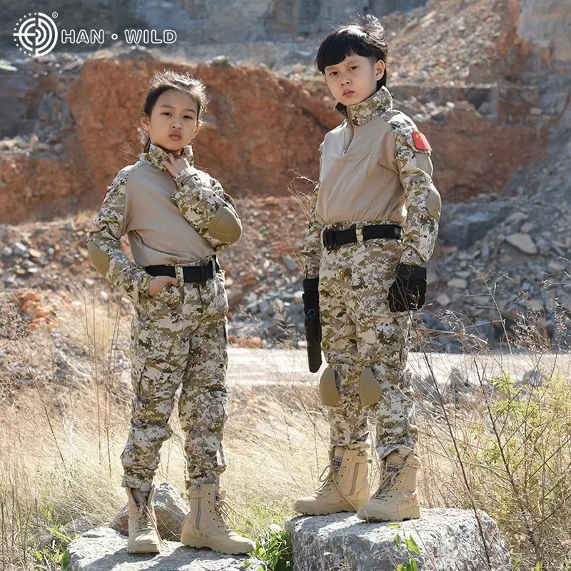 Crianças uniforme tático conju - Outdoor Hunting Kit avaliação e preço