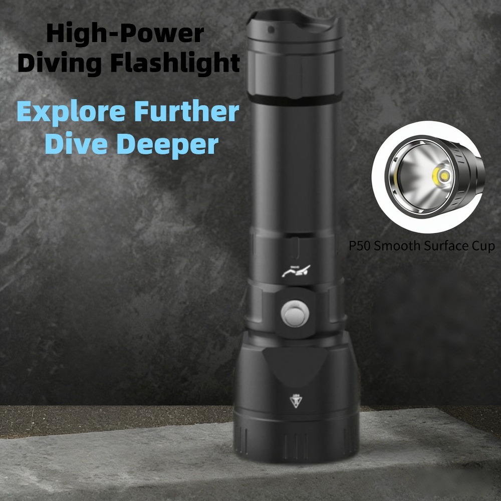 Lanterna de Mergulho Potente à - Tactical Flashlight Rechargeable avaliação e preço
