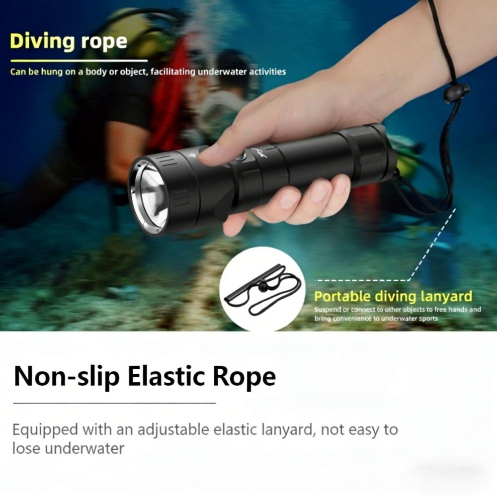 Lanterna de Mergulho Potente à - Tactical Flashlight Rechargeable avaliação e preço