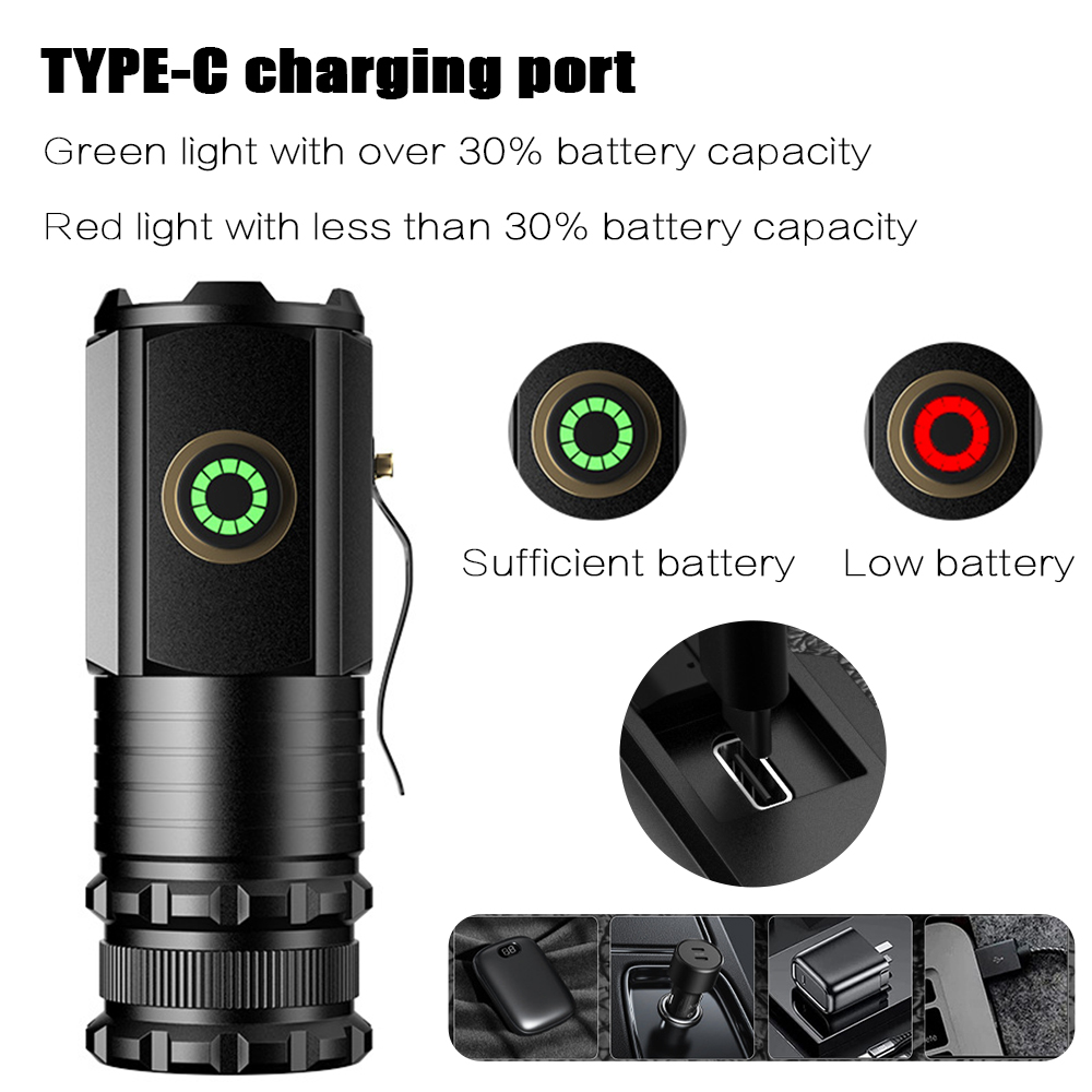 Lanterna Mini LED Portátil e P - Tactical Flashlight Rechargeable avaliação e preço