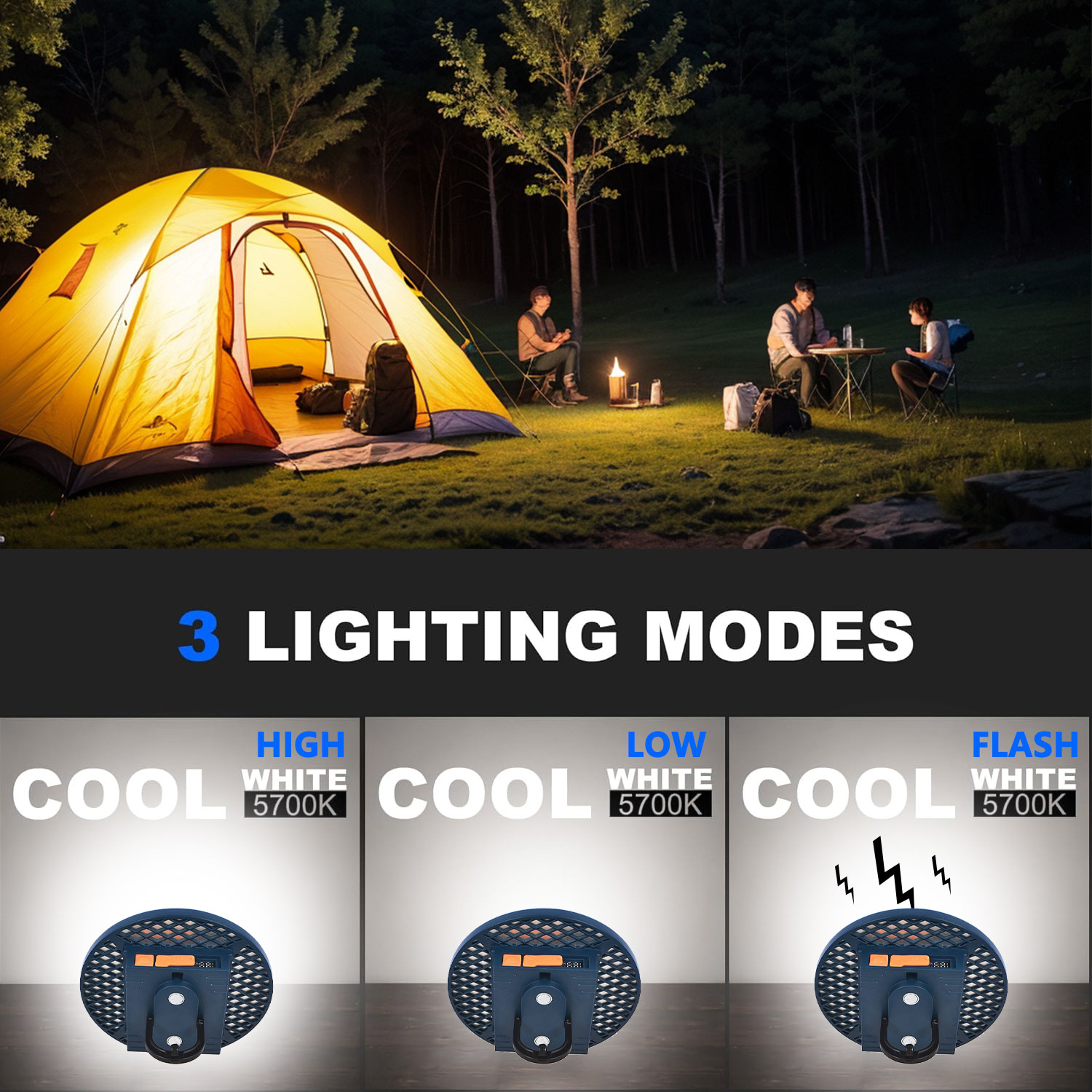 Lanterna de Camping Recarregáv - Outdoor Hunting Tent avaliação e preço
