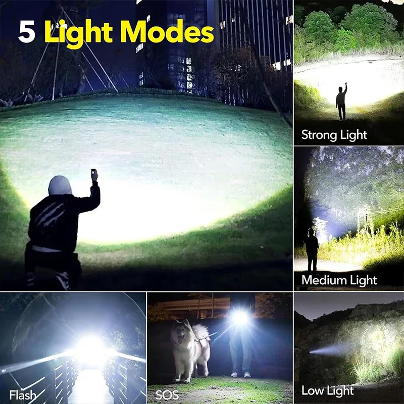 Lanterna led de alta potência  - Tactical Flashlight Rechargeable avaliação e preço