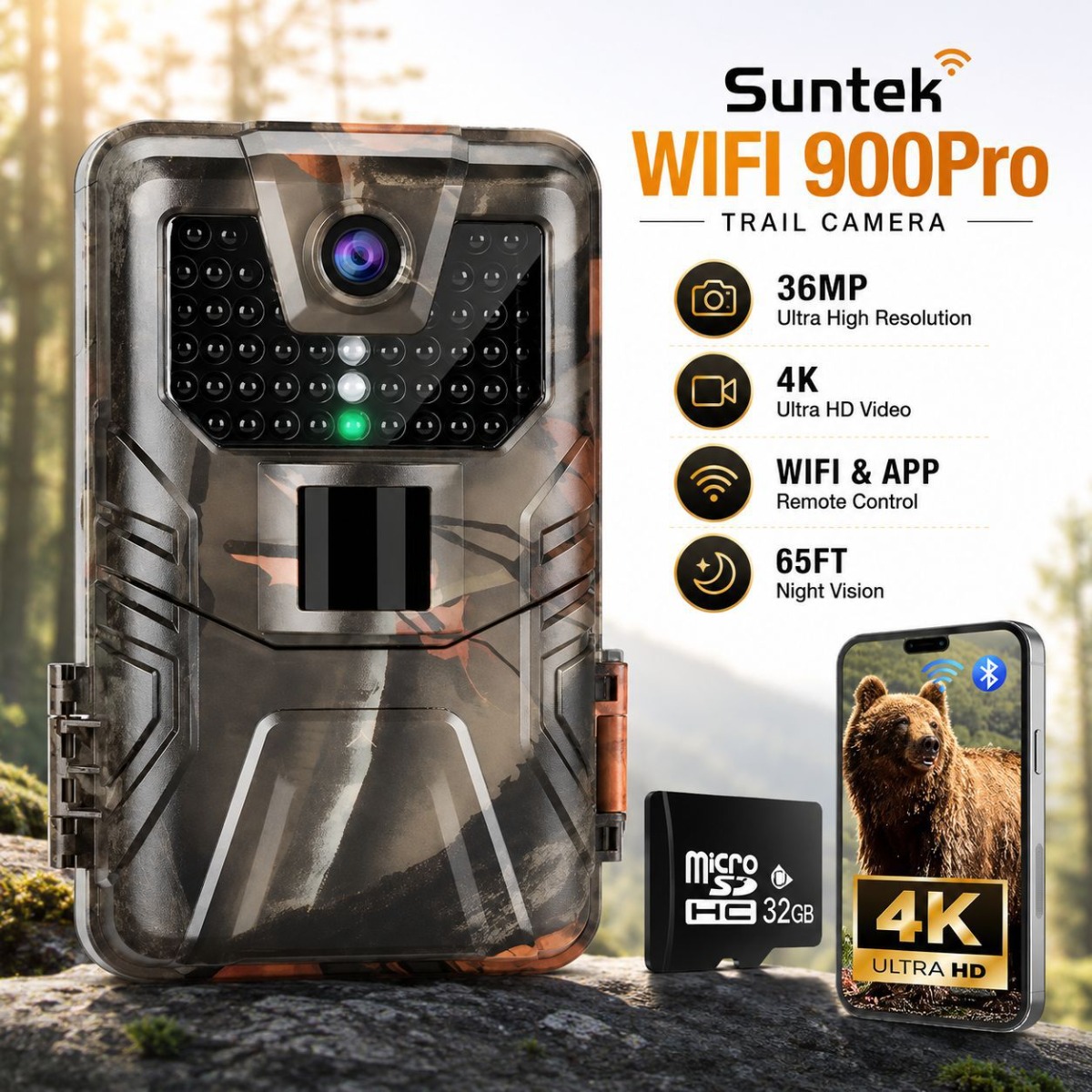 Câmera de Caça 4K para Exterio - Outdoor Hunting Camera Wireless avaliação e preço