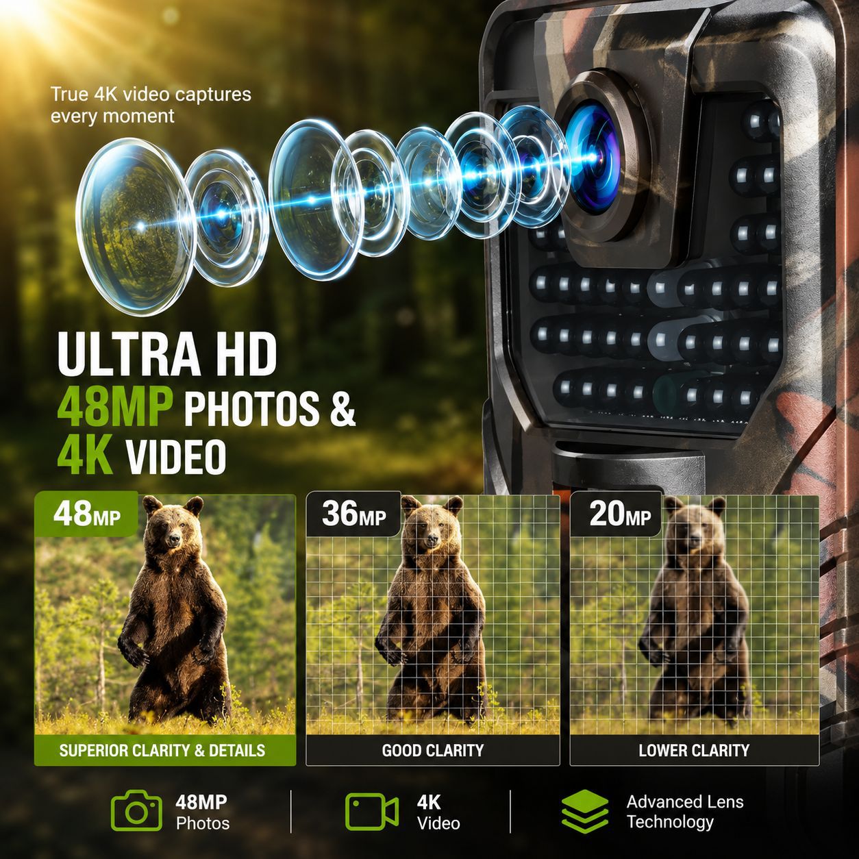 Câmera de Caça 4K para Exterio - Outdoor Hunting Camera Wireless avaliação e preço