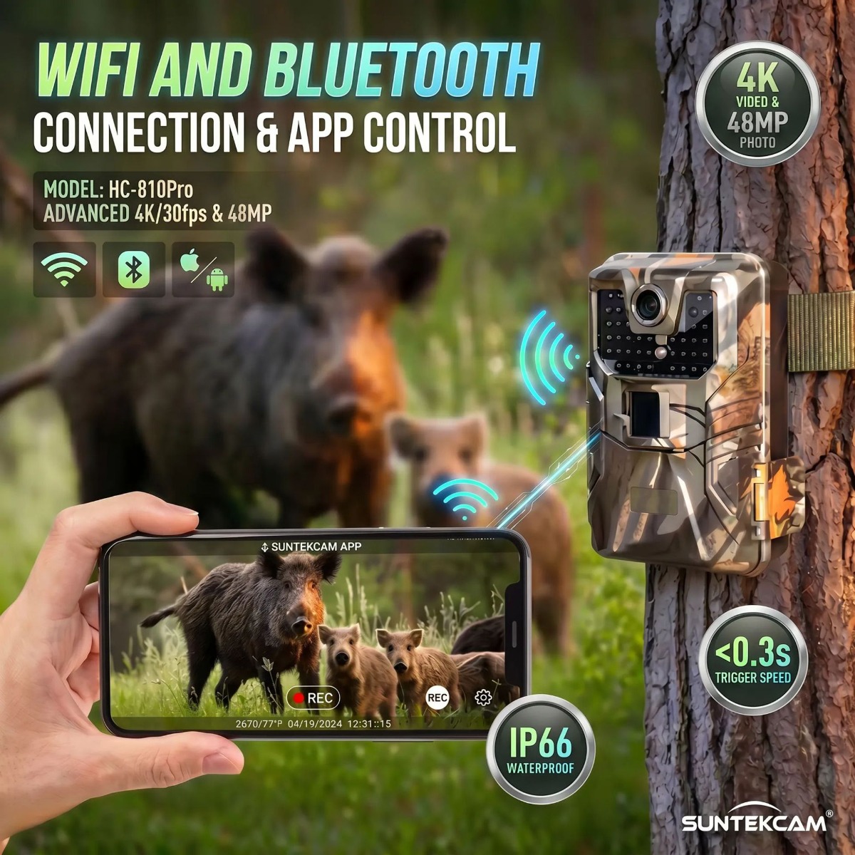 Câmera de Caça 4K para Exterio - Outdoor Hunting Camera Wireless avaliação e preço