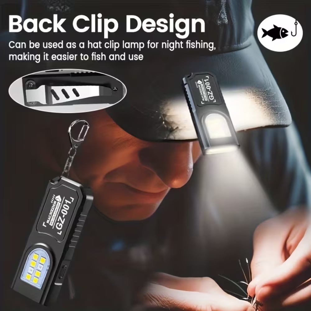 Mini cob led chaveiro lanterna - Tactical Flashlight Rechargeable avaliação e preço