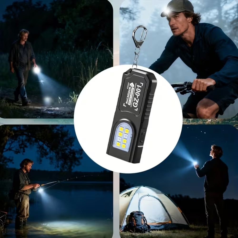 Mini cob led chaveiro lanterna - Tactical Flashlight Rechargeable avaliação e preço